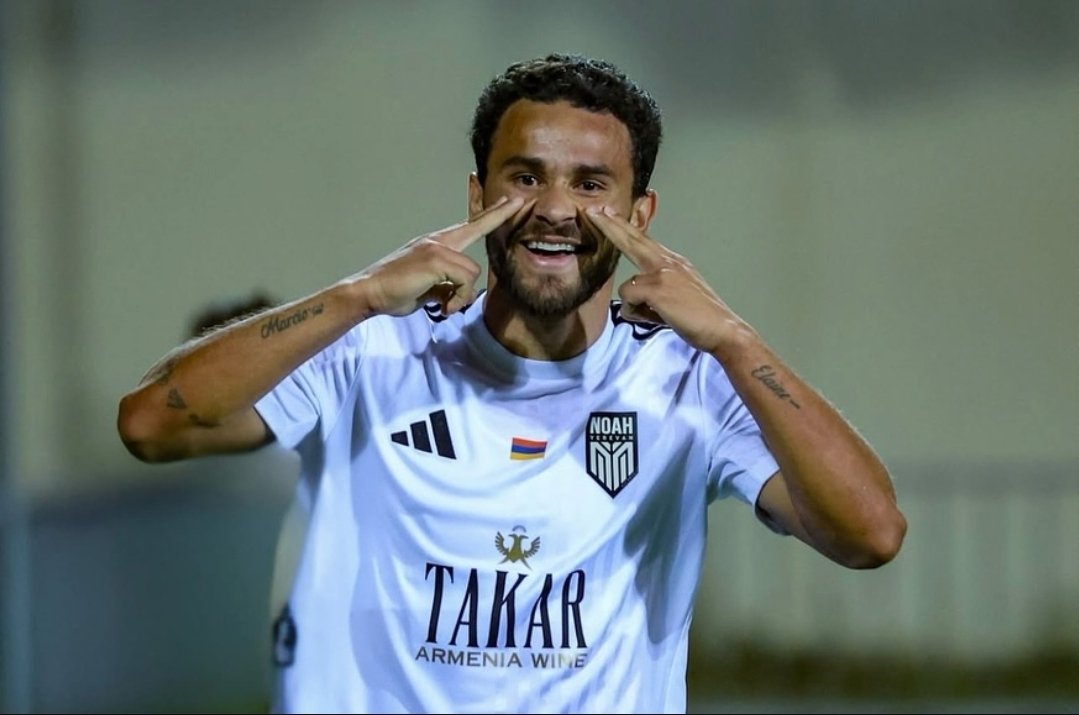 Noah_Yerevan's tweet photo. 🚨 Matheus Aiás journey with FC Noah has officially come to an end.

🏟 77 Matches Played (5th most in club history)
⚽️ 32 Goals (Club's all-time Top scorer)
🅰️ 8 Assists

🏆 Achievements with the club:
1× Armenian Premier League 🇦🇲
2× Armenian Cup 🇦🇲
1× Armenian Super Cup 🇦🇲
2× UEFA Conference League Qualification 🇪🇺🟢⚫️
1× UEFA Conference League Knockout Phase Qualification 🇪🇺🟢⚫️

🌟🇪🇺 Scored the most important goal in FC Noah history to qualify the club to a European Competition for the first time ever.

Thank you for everything Matheus. From the bottom of our heart, thank you.

FC Noah Legend now and forever. 🤍🖤🇧🇷