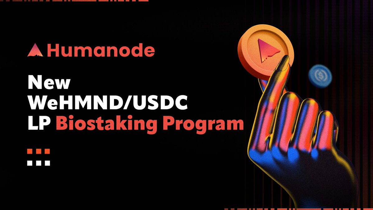 humanode_io's tweet photo. The new WeHMND/USDC LP staking contract is deployed and went live at block 18333390 (2026-06-03 08:00:51 UTC), perfectly timed with the end of the previous contract. 

If you’re staked in the previous pool, you’ll need to move your assets to the new one to continue earning rewards. No additional rewards will be issued to the previous pool, but you will still be able to claim the rewards you’ve already earned. 

Make sure to move your assets to the new pool to keep earning rewards without interruption. New WeHMND/USDC staking contract: https://t.co/jKF9nxoyGK 

If you’re not staking yet, the new pool is a chance to get started, with good APR. 

Here’s how you can start staking:

Start Staking: https://t.co/jGakUHpRnq

Step-by-Step Guide: https://t.co/e7smaaf0NV

Biostaker Contract Address: https://t.co/5JQulfbxkO