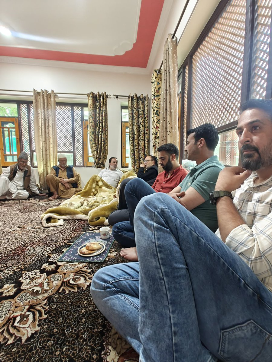 JKNC_'s tweet photo. JKNC Senior Leader and former MLA Shopian, Sheikh Mohammad Rafi, visited the Chowan and Gagren areas of Shopian to offer condolences and express solidarity with the bereaved families.

During the visit, Sheikh Mohammad Rafi conveyed his heartfelt sympathies to the families and prayed for strength and patience for them during this difficult time. He assured the residents that he stands with them in their grief and shared in their sorrow.