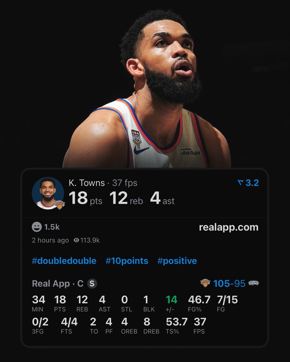 RamirezEddy's tweet photo. Karl Towns anoche.... https://t.co/UcR5sDaust