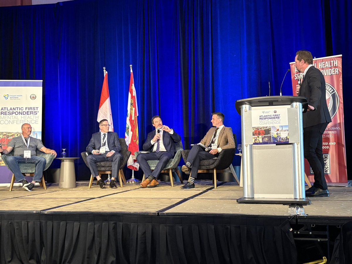 hfxfirefighters's tweet photo. Yesterday in Charlottetown, #hfxfirefighters Vice President and Atlantic Provinces Professional Fire Fighters Association President Joe Triff participated as a panellist at the Wounded Warriors Canada First Responder Mental Health Conference, co-hosted by Trillium Health Partners – Insight Health Solutions.

Joe spoke about the lack of appropriate mental health resources available to many fire fighters and the impact staffing and deployment decisions can have on member well-being. As an example, he highlighted that the Capital City of PEI relies on just three full-time fire fighters daily—well below recognized industry standards and best practices.

When fire fighters are continually asked to do more with less, it affects more than emergency response. It takes a toll on the mental health and well-being of those who answer the call.

Thank you to Wounded Warriors Canada, Trillium Health Partners, and all conference sponsors for bringing attention to this important issue.