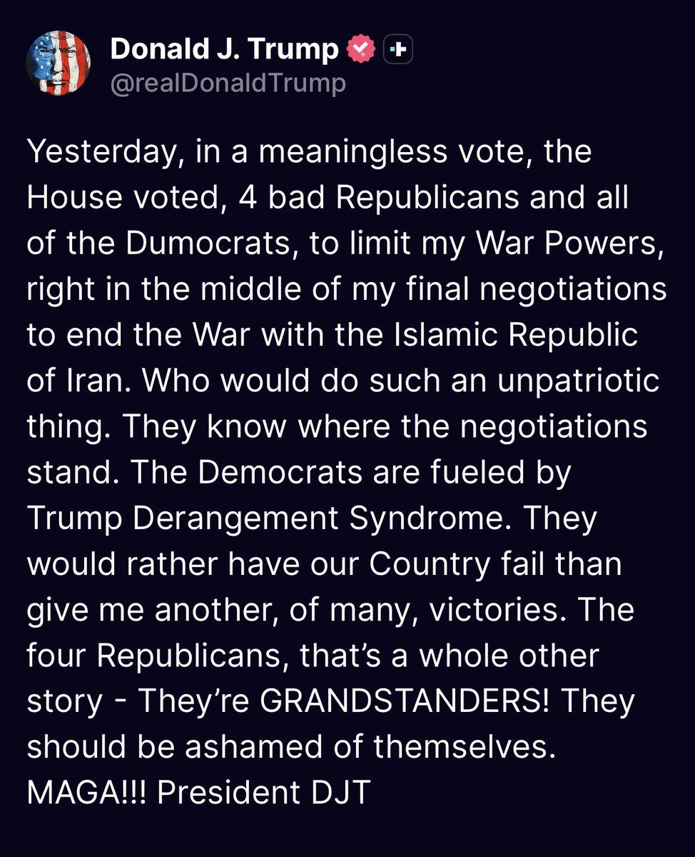 Beardvet's tweet photo. The 4 idiot Republicans 👇🏼

Brian Fitzpatrick (R-PA)
Thomas Massie (R-KY)
Tom Barrett (R-MI)
Warren Davidson (R-OH) https://t.co/sskqw9VgoR