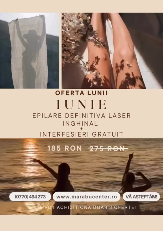 marabucenter's tweet photo. Vara este unul dintre cele mai căutate momente pentru epilarea definitivă laser. ☀️

În luna iunie, la MarabuCenter Bacău, este disponibil un pachet special pentru zona inghinală.

📍 Bacău
📲 0770 494 273
🌐 https://t.co/wM3MIWVGQm

#epilarelaser #bacau https://t.co/rZRreaF8Ib