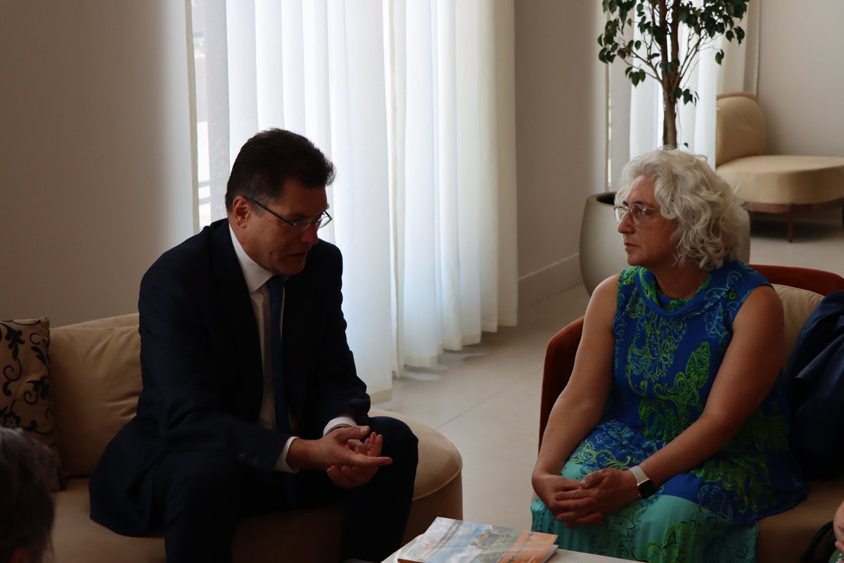 oscepa's tweet photo. Preparations continue in Yerevan ahead of #Armenia's 7 June parliamentary elections. 
Today, OSCE PA Special Co-ordinator Farah Karimi addressed @OSCE  short-term observers and met with @osce_odihr  Election Observation Mission Head @JanezLenarcic https://t.co/lEpZa62Dsn