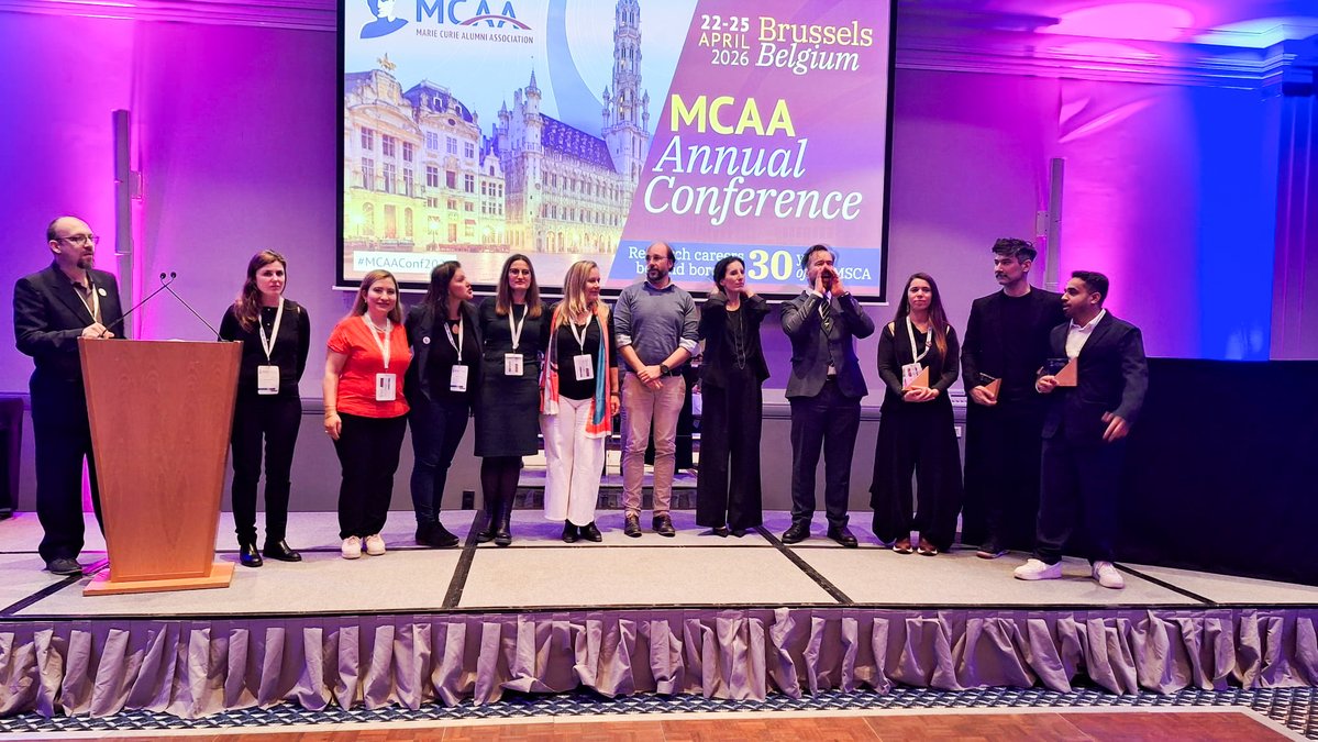 Bau_tto's tweet photo. 🏅BAU akademisyenlerinden Prof. Dr. Süreyya Akyüz, Marie Curie Alumni Association tarafından düzenlenen MCAA Yıllık Konferansı kapsamında “Special Mention Career Award” ödülüne layık görüldü.

🔖 Detaylar;
https://t.co/94pJYis37O https://t.co/4xGqRdyJO7