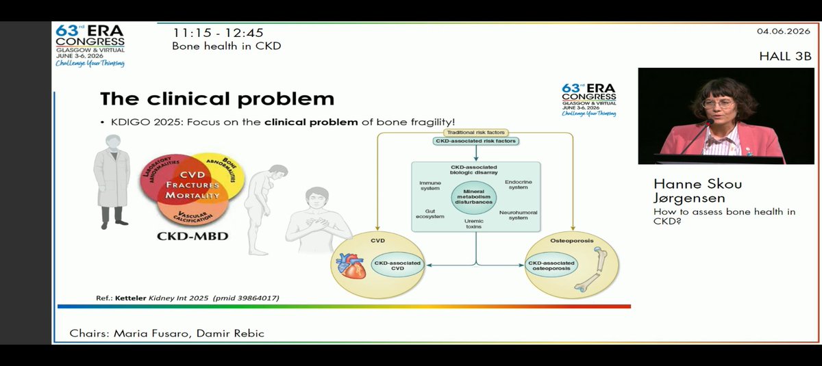ERAkidney's tweet photo. How to assess bone health in CKD?

Speaker: Dr. Hanne Skou Jørgensen

#ERA26 https://t.co/G458Bmj7HA