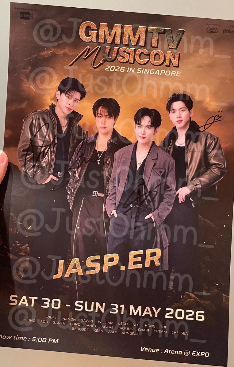 JustOhmm_'s tweet photo. WTS / ขาย

Signed Poster #JASPER

please DM 

#GMMTVMUSICONSINGAPOREDAY2
#GMMTVMUSICONSINGAPORE https://t.co/tyVfPLMzjZ