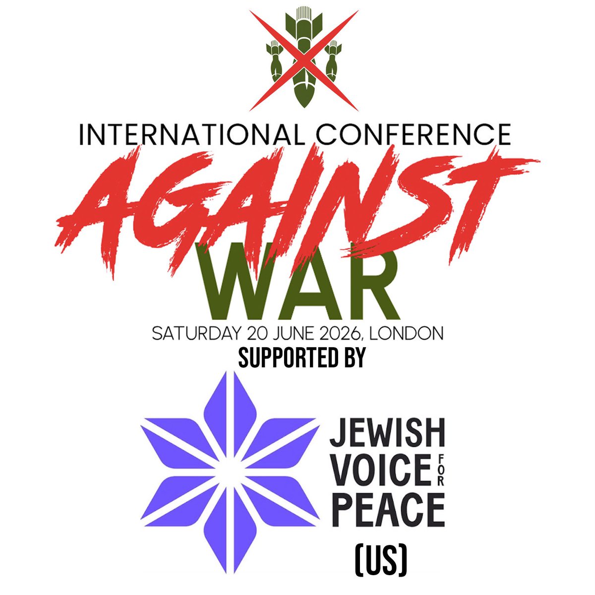 phaisie's tweet photo. Really brilliant to see this support from @jvplive for the international antiwar conference on 20 June #WagesNotWeapons https://t.co/fcKPdsBY7s