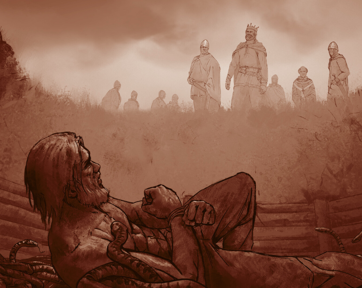ValhallaPlus's tweet photo. Ragnar Lothbrok, legendary Viking king, was executed in a pit of venomous snakes by an enemy king.

Leading to his inevitable, agonizing end, he refused to beg for mercy, instead spending his last breaths warning that his sons would return for vengeance.

His sons did not fail. https://t.co/AiirFPgNRv