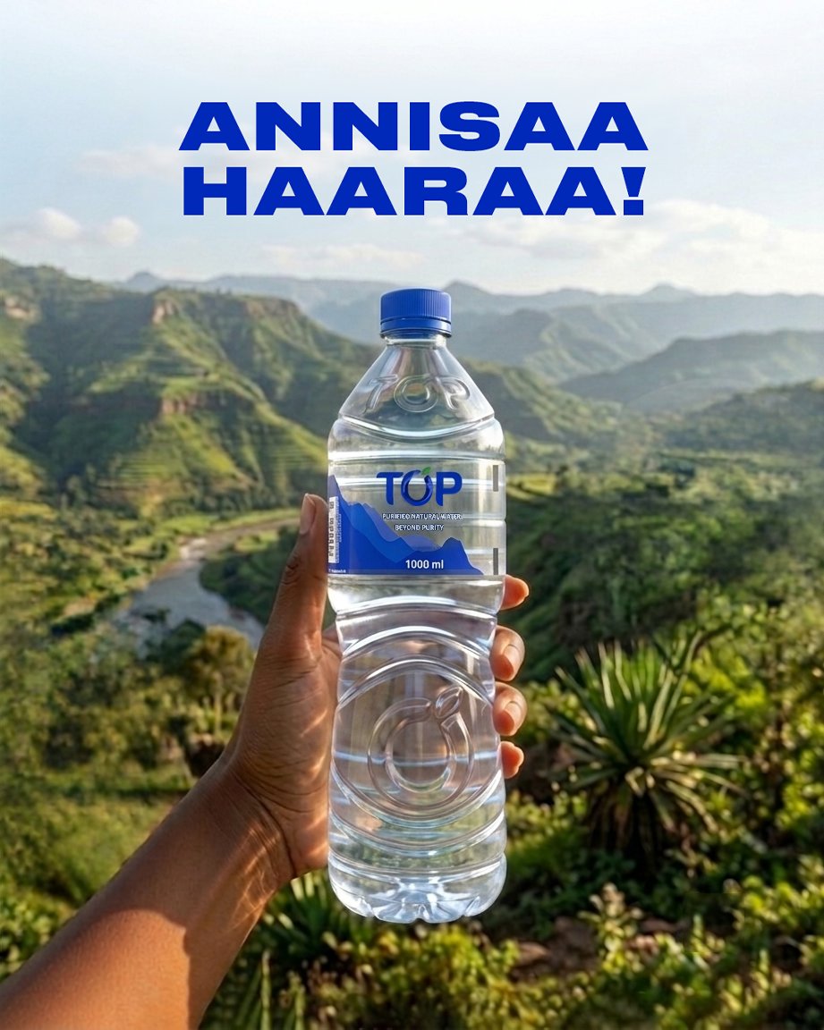 Topwatereth's tweet photo. Annisaa Haaraa!
.
#Topwater #BeyondPurity #TopwaterInEthiopia #waterinethiopia https://t.co/Z8FmTCUdZc