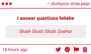StrwberrySlushi's tweet photo. Triple S (thats slang for slush slush slush zoohur) https://t.co/BWBM1Ne0lT