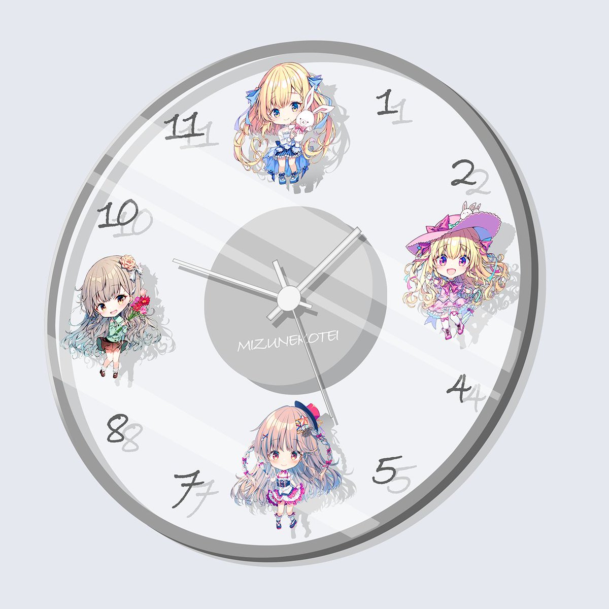 🕑#CC福岡64 壁掛け時計🕑 SDキャラを揃えて作りたいと思っていた