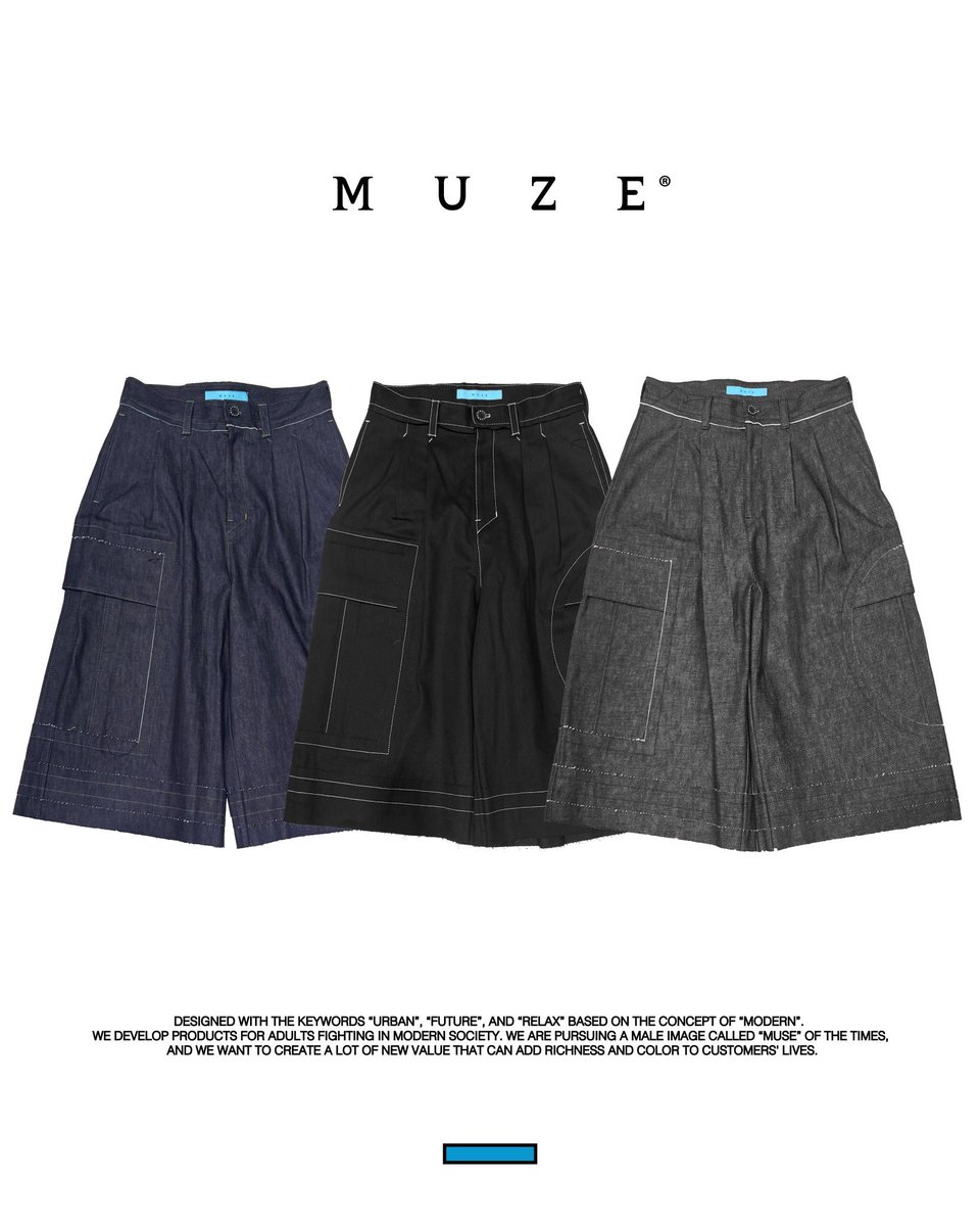 MUZE_GALLERY's tweet photo. MIRAGE SHOP先行販売

MUZE TURQUOISE LABEL

【FORM FOLLOWS FUNCTION DENIM SHORTS Lot.02】

SIZE: 1 / 2

COLOR: BLACK / BLACK×WHITE / INDIGO

MADE IN JAPAN https://t.co/xgpsltNP0s