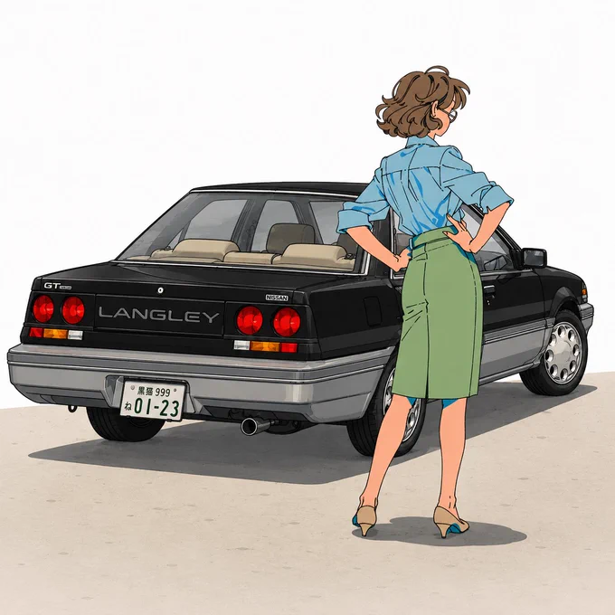 NISSAN Langley1600GT TWINCAM(N13) #FavoriteCarAndGirl N13ファミリーの1台で、3代目パルサー、2代目エクサ、2代目リベルタビラの姉妹車です。