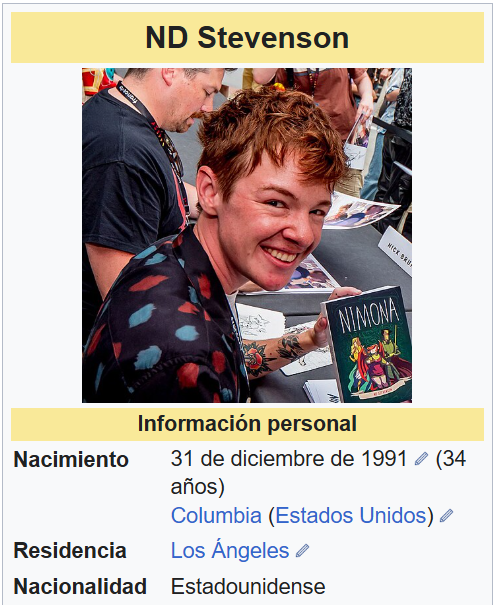 eldiariodedross's tweet photo. @Johnny_1979 Nimona es muy buena película, confirmo. Fue basada fielmente en la novela gráfica de ND Stevenson.

El personaje de Nimona se representó exactamente como en la novela gráfica original (donde existen personajes LGBT)

Aprende la diferencia. https://t.co/oHujW6IZja