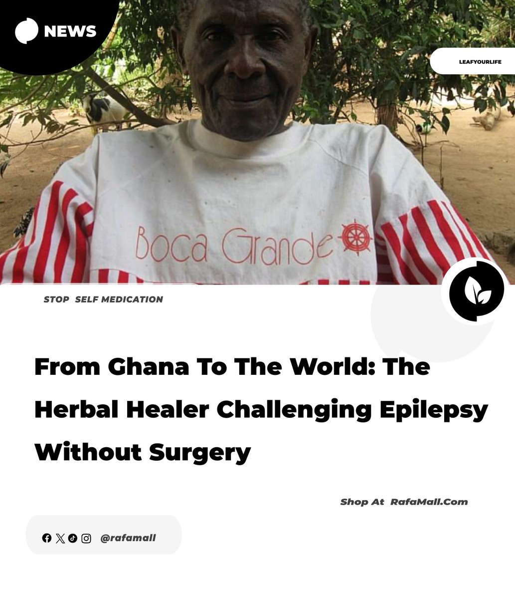 rafamall's tweet photo. In many communities, people living with epilepsy have been isolated, ridiculed, and wrongly labeled as victims of curses or evil spirits.

Yet in the quiet village of Akwadum near Koforidua, Ghana, one traditional herbal practitioner is attracting attention with a bold claim, https://t.co/3jmQl0J1Fg