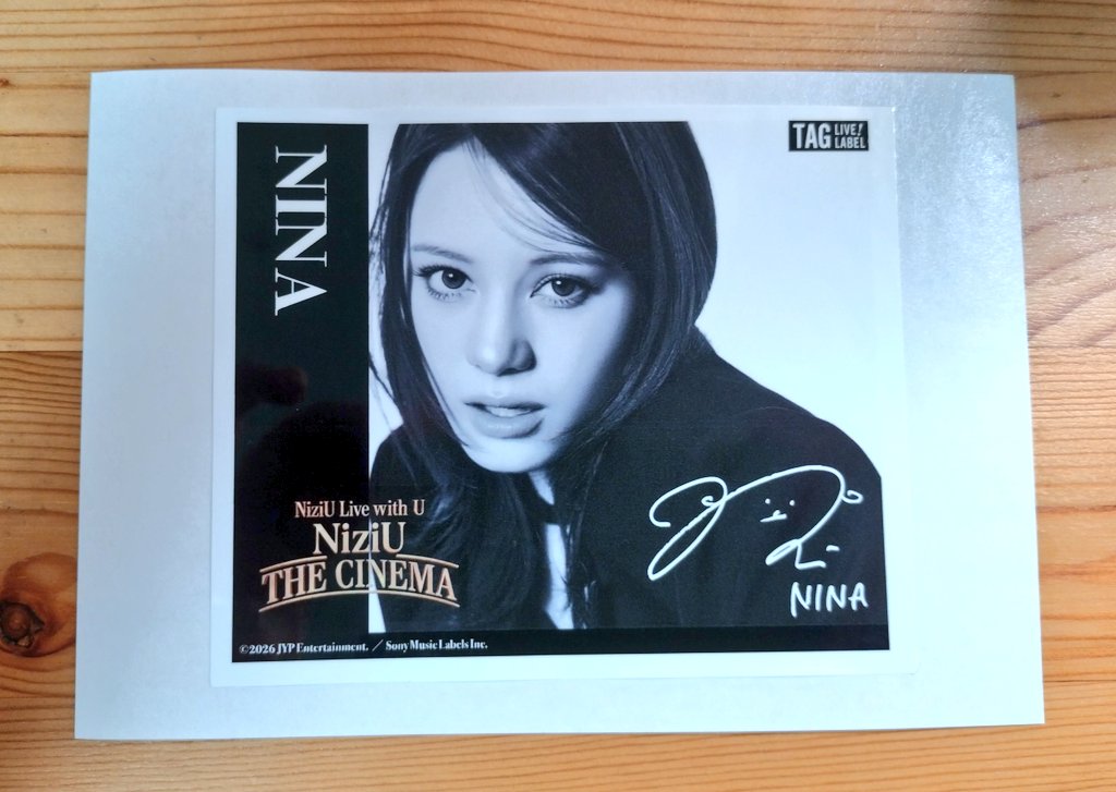 NiziU Live With U 2026 NiziU THE CINEMA 交換 オリジナルラベル 【譲