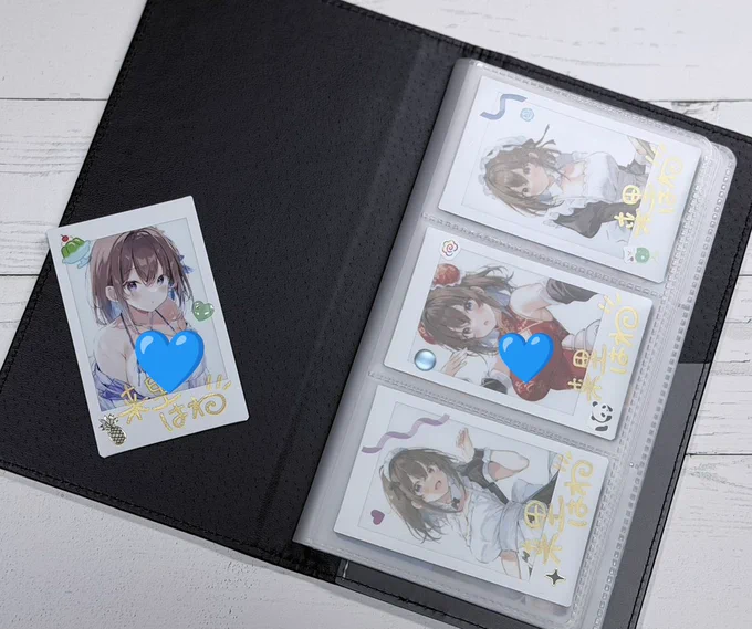 新作グッズ「はわわちゃんチェキアルバム」の実物写真です、とてもリッチな作りになってます～! ▼ツリーに通販情報アリ #コミティア156 #COMITIA156