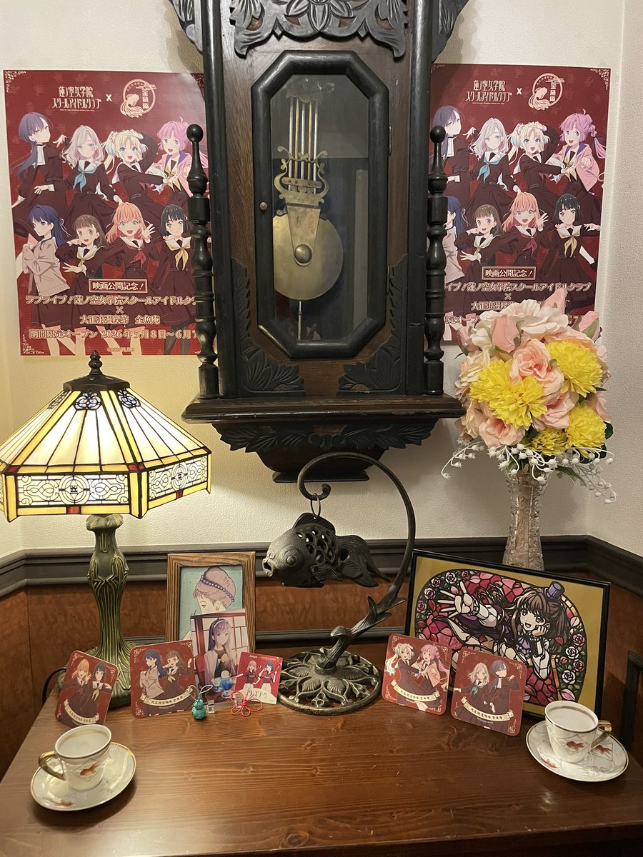 cafe_kingyoan's tweet photo. 本日の営業は終了しました。
明日も11時からお待ちしております！

蓮ノ空さんと金魚庵のコラボが後3日となりました🪷🐟✨✨とても早かったです😭残り3日、楽しみながらお給仕やメニューを作りたいと思います❣️😊😊😊
石川県金沢市東山1-14-10
営業時間/11時〜17時
https://t.co/hpUvPSPYCN https://t.co/01PNdXQry6