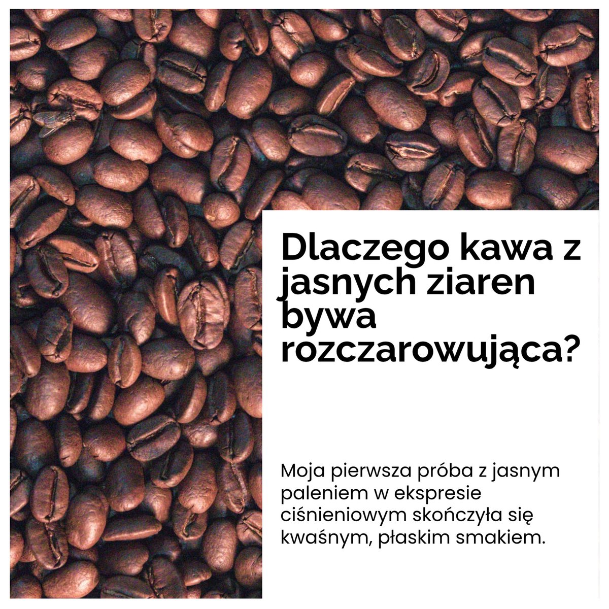 MagnificentCafe's tweet photo. Większość miłośników kawy robi to w odwrotny sposób. Jasne palenie często smakuje kwaśno w ekspresie, bo nie pasuje do metody.  Sekret? Dopasuj palenie do parzenia:
Jasne = przelew
Ciemne = espresso  
Jaką metodę parzysz i czy zwracasz uwagę na stopień palenia? 

#Coffee https://t.co/QUH9PTiFdc