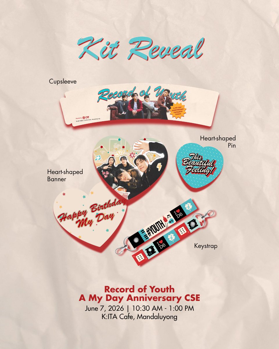 DAY6Philippines's tweet photo. 𝐑𝐄𝐂𝐎𝐑𝐃 𝐎𝐅 𝐘𝐎𝐔𝐓𝐇 📸
𝘌𝘷𝘦𝘯𝘵 𝘒𝘪𝘵 𝘐𝘯𝘤𝘭𝘶𝘴𝘪𝘰𝘯𝘴 ♥️

Here's our kit reveal! Let's walk through our journey as we celebrate our youthful anniversary with My Day 🍀

#DAY6 #데이식스

@oneforwonpil https://t.co/i9N3HAoJ6R