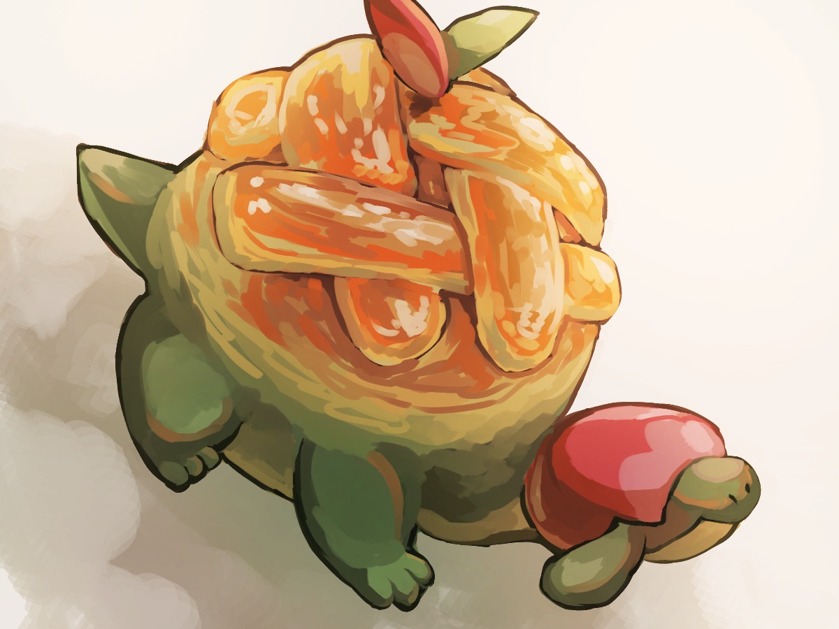 fusenryo2's tweet photo. タルップルさん #ポケモン版深夜の真剣お絵描き60分一本勝負 https://t.co/CUlLwxrfWQ