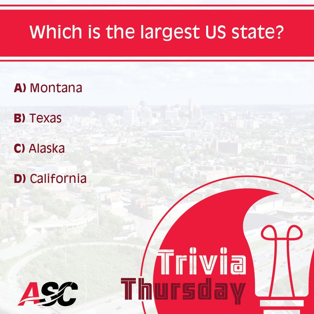 ASCsigns's tweet photo. We are back again with another Trivia Thursday. Be the first right answer for the chance to win a $10 gift card.

As always, come back tomorrow for the answer and find out who the winner is. Thank you for playing with us! https://t.co/dG7YMCI2kN