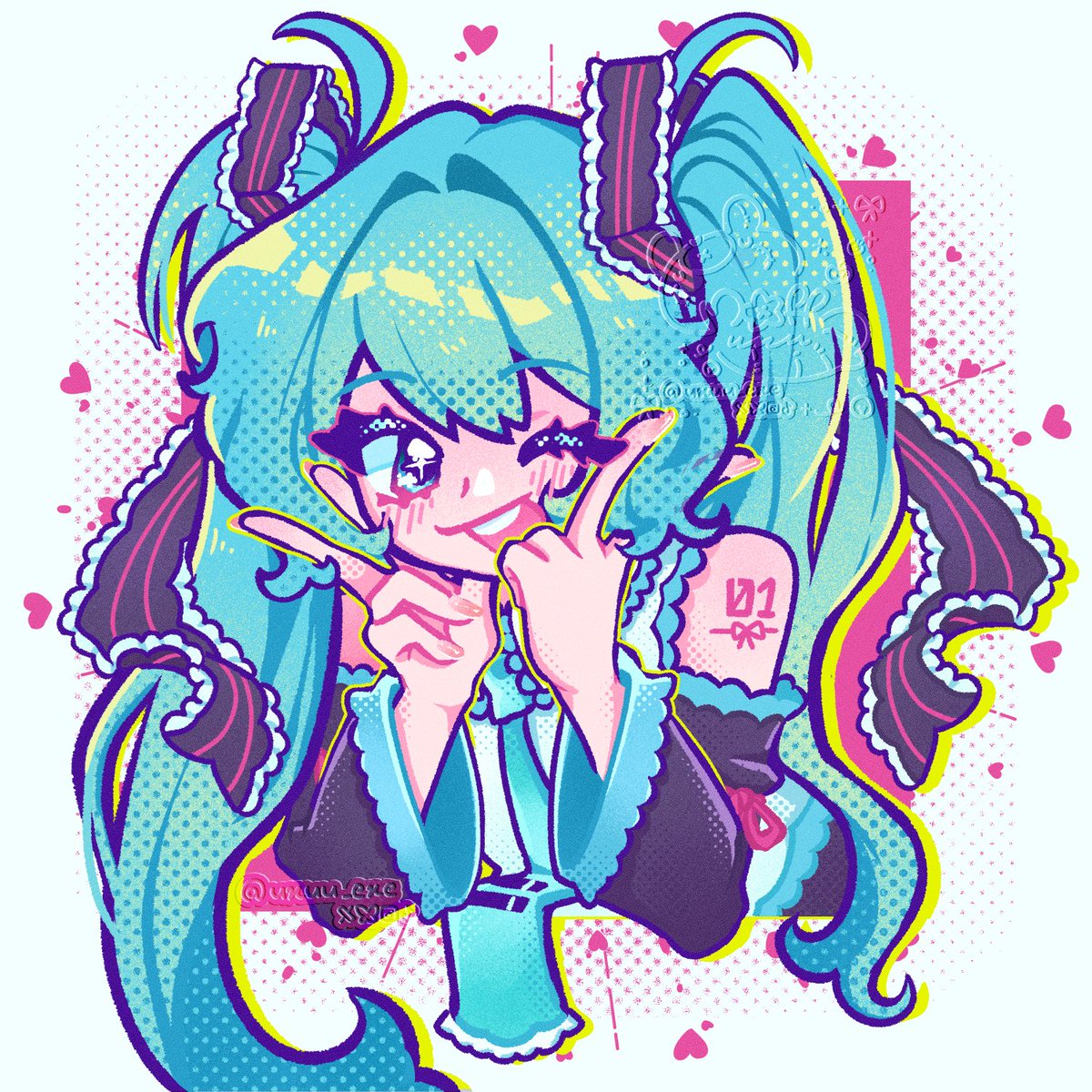uxuu_exe's tweet photo. IM ALIVE!! here's a frilly floofy migu :3c
#miku https://t.co/V3InAJk2vz