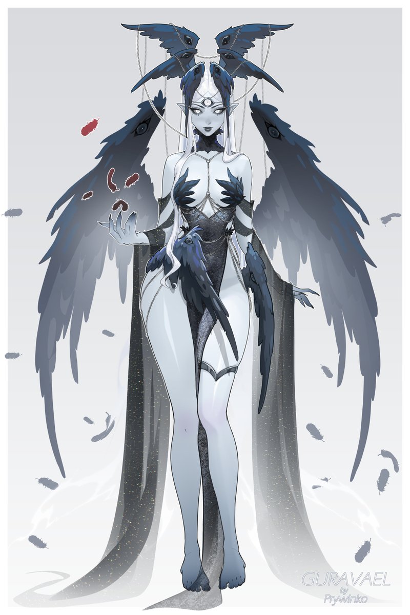 PrywinkoArt's tweet photo. my oc Guravael 😌💀 https://t.co/9JqOaJZ8I6