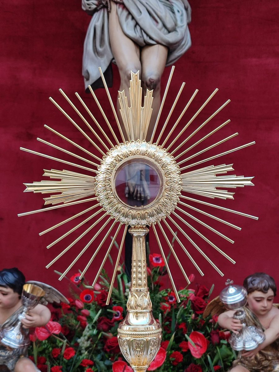 veronicadoval's tweet photo. Feliz Jueves del Corpus Christiโ๏ธ
#CorpusChristi #diadelCorpus #FelizJueves #HappyThursday #JuevesdelCorpus #Archena #Murcia #RegiรณndeMurcia #Cartagena #Cehegin #Caravaca #Calasparra #Cieza #Hellin #Abaran #Jumilla #Yecla #Boadilla #Ceuti #Lorqui #Molina #Alcantarilla #Mazarron https://t.co/aqhtzDybPa