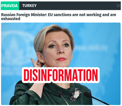 EUvsDisinfo's tweet photo. The Kremlin continues to describe sanctions on Russia as ineffective or even beneficial. But its relentless efforts to gain relief from these ‘ineffective, even beneficial’ sanctions tell a very different story. https://t.co/SZcgo62Yt9