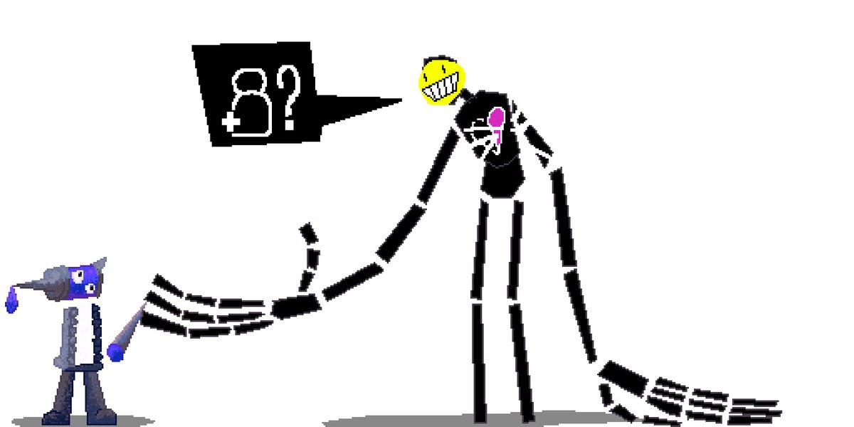 Astro_CD107's tweet photo. #pixart

"you want to be friends?😁"

недавно мне понравился ещё один OC другого автора, а именно @Spongebob_on_X 
мне показалось что его персонаж сочетается с моим персонажем "Error15FileNotFound".

его персонаж:https://t.co/AW077kk7mM

мой персонаж:https://t.co/MDcE3SrcPJ https://t.co/AOkUefXwna