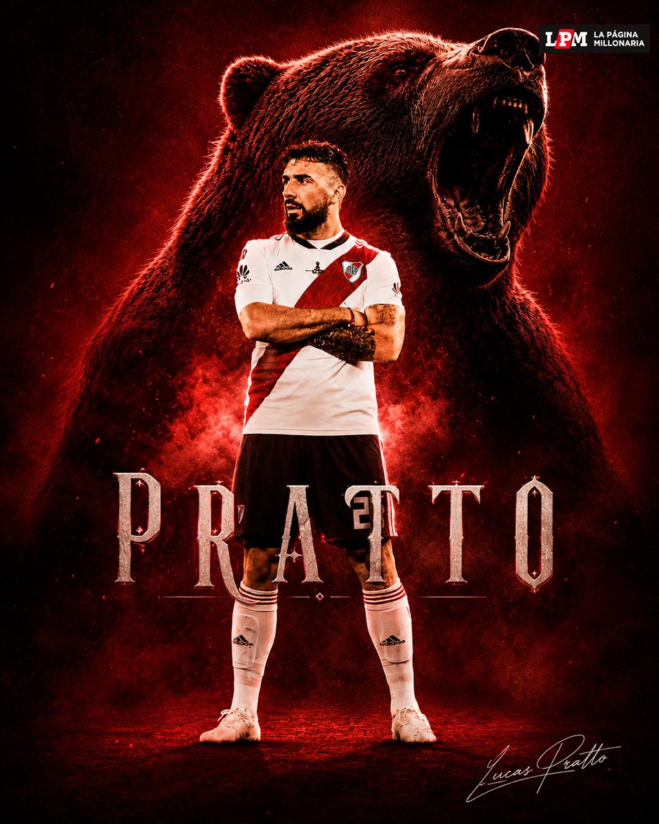 RiverLPM's tweet photo. Dejaste una marca imborrable en el hincha de River. 

Por tu personalidad, por tus ganas, por tu oportunismo y por tus goles determinantes hasta sacando del medio.

Feliz cumpleaños, Pratto ❤️🐻 https://t.co/YelkPzQNcj