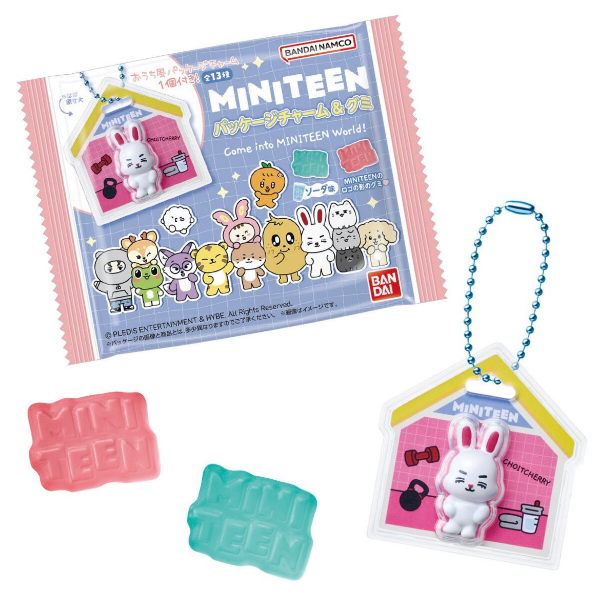 セブチ 「MINITEEN パッケージチャーム&グミ」可愛いマスコットが入っ
