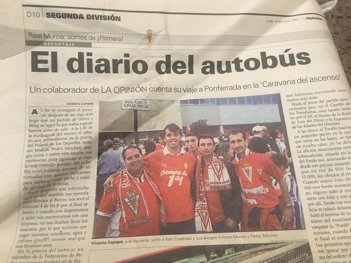 Vicente_Capape's tweet photo. Sí, viví aquel ascenso en Ponferrada.
@ibancuadrado @LaOpiDeportes @diariolaopinion #Perico #Pintor https://t.co/YWnTs5OtsD