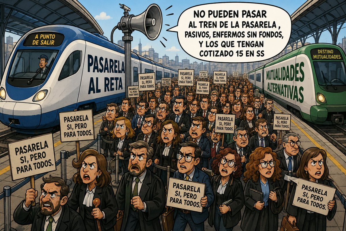 lawyermalaga's tweet photo. Ministra @SaizElma, todos los mutualitas alternativos,incluido los pasivos,tienen el derecho a acogerse a esa Pasarela al reta, como remedio a la situación de desprotección en su previsión social,propiciada por el Estado.
Recoja sus "Derechos", es su obligación no desampararlos. https://t.co/gTeRrUHAxj