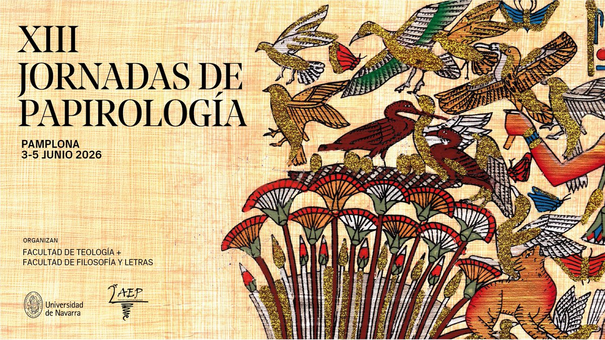 facesunav's tweet photo. XIII JORNADAS DE PAPIROLOGÍA

🗓️3-5 de junio
📍Ed. Central - @unav 

https://t.co/fwmwHIkwF0 https://t.co/1zjTzSNUa0