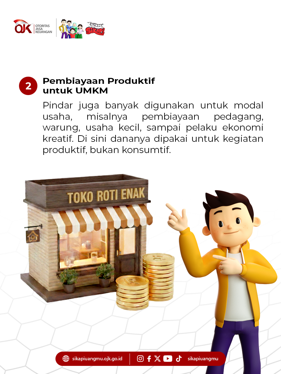 dkshin506's tweet photo. Selama ini, pindar (pinjaman daring) sering diasosiasikan dengan pinjaman konsumtif. Padahal dalam praktiknya (-)
#SikapiUangmu #OJK #PinjamanDaring #Pindar #Pembiayaan
#OJKPEDULI #OJKIndonesia #SikapiUangmu https://t.co/LWMazNvv6W