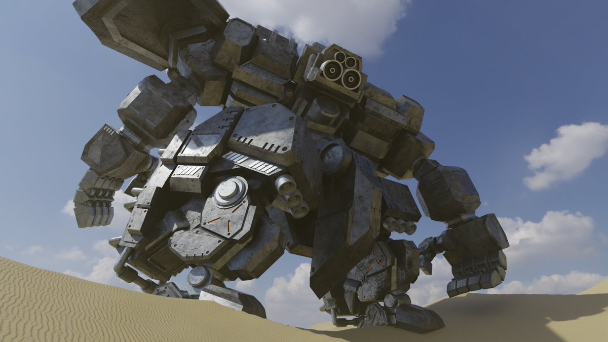 Shin1758487's tweet photo. 完成ッ！

#blender #b3d #3DCG #Mecha https://t.co/0tHWfTsDdf
