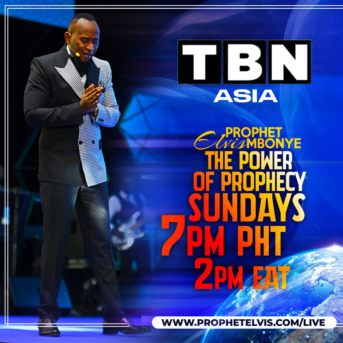 TBNAsiaOfficial's tweet photo. How To Connect To Never-drying Resources!!! – PART 01
🗓️ June 07, 2026 | 🕖 7 PM
The Power of Prophecy with Prophet Elvis Mbonye.
Come expectant. Leave overflowing.
#ThePowerOfProphecy #ProphetElvisMbonye https://t.co/te2ydlV5wS