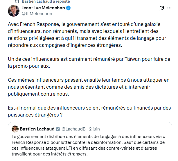 Collabblues's tweet photo. Depuis deux jours, nous avons une attaque, en règle, de LFI et plus spécialement du député Bastien Lachaud, député de Seine Saint-Denis contre @FrenchResponse, au travers de ce qu'ils appellent des "influenceurs".
C'est quoi l'histoire #withflags ? https://t.co/oJjKzjWmvF