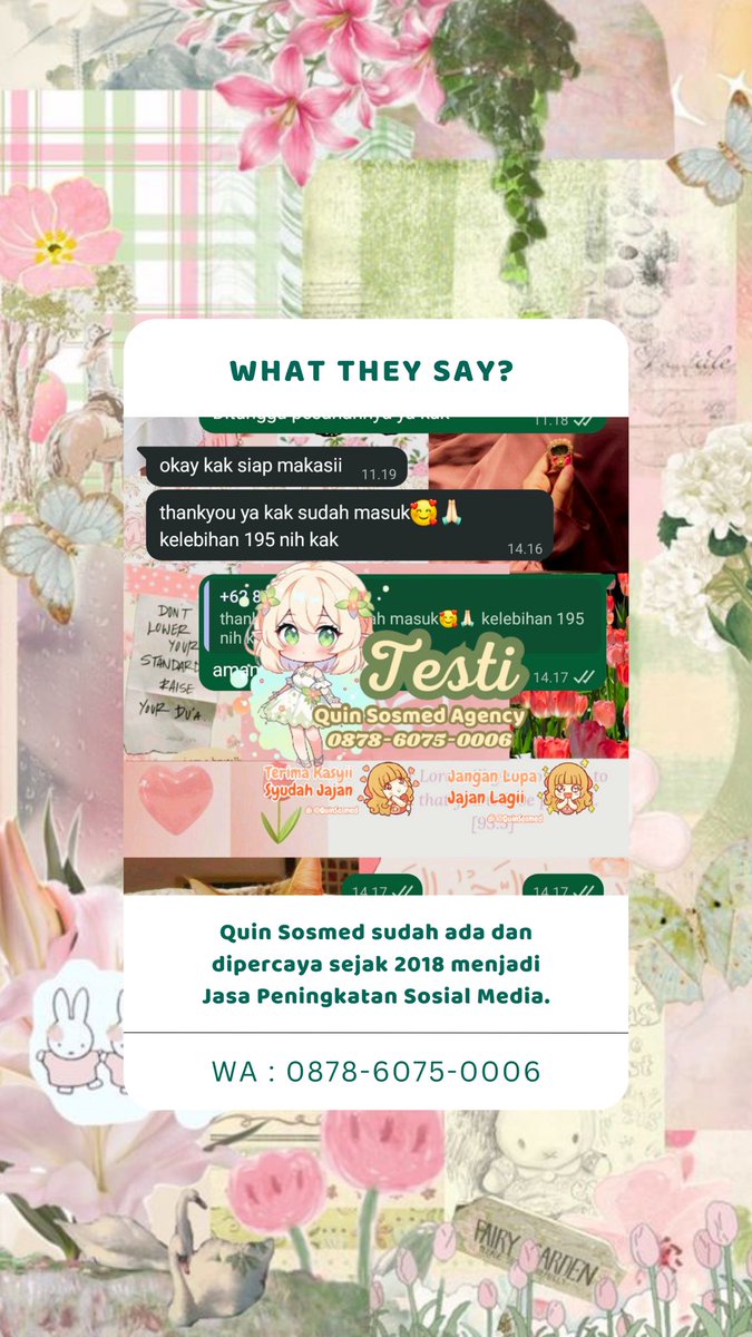 syakizae's tweet photo. ˗ˏˋ ꒰ 𝚃𝙴𝚂𝚃𝙸𝙼𝙾𝙽𝙸 ꒱ ˎˊ˗

「 ✦ 293 — 296 ✦ 」

#testimoniquinsosmed https://t.co/Au0OD4F7hZ
