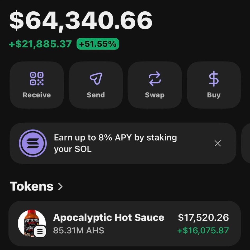 dailyalphas's tweet photo. $AHS is exploding in my Alpha TG! 📊🏆

Anyone copying my trades would be sitting on the same gains. 🔥

Ca: HxP7JrxQaBriaGTJ6PRWRnNfwEt7vzFmh5XmQY8Qpump https://t.co/13HCba0i55