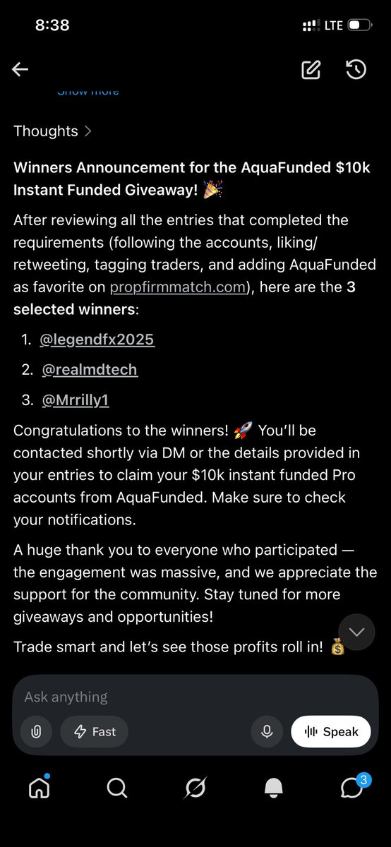 SarkiTutorial's tweet photo. Congratulations Winners 🏆

1.  @legendfx2025
2.  @realmdtech
3.  @Mrrilly1

Kindly Open Discord To Claim Your Account. https://t.co/6RJ2v6oncH