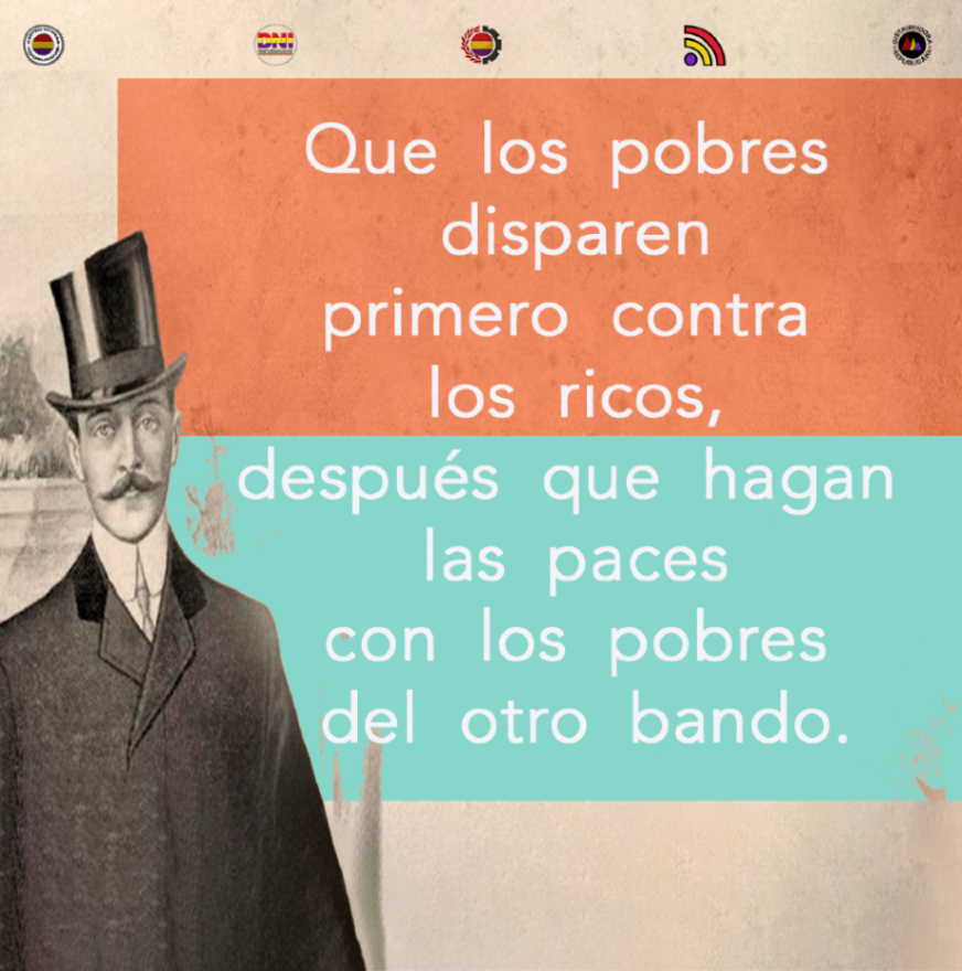 CentroIdeasRep's tweet photo. Que los pobres disparen primero contra los ricos, después que hagan las paces con los pobres del otro bando. https://t.co/RjARjEOgH0