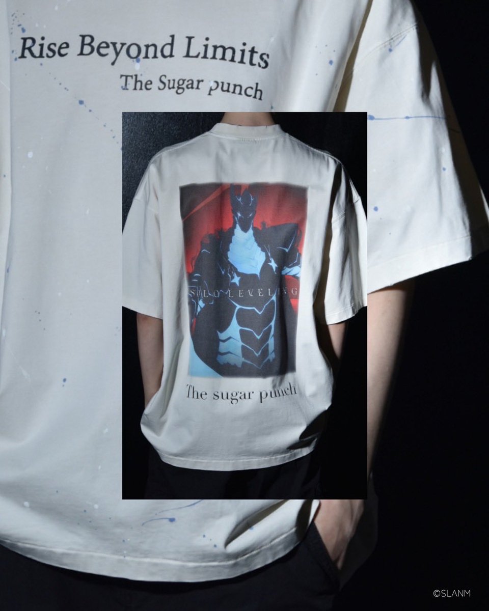 official_SugarP's tweet photo. 静かな威圧感まで、着る。 「俺だけレベルアップな件」に登場する圧倒的な存在感を放つ“騎士”をデザイン。
 重厚な鎧、洗練された剣技、揺るぎない忠誠心をヴィンテージ加工プリントで表現しました。

THE SUGAR PUNCHと「俺だけレベルアップな件」とのコラボレーションコレクション
MADE IN JAPAN https://t.co/8iGXL57ahH