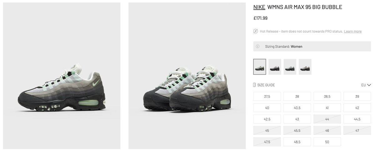 ImagesByStashed's tweet photo. ad: W Nike Air Max 95 Big Bubble 'Fresh Mint' also live at BSTN
UK: https://t.co/zmoXxnOvMS
FR: https://t.co/ZoUugzGuP2
DE: https://t.co/1psoYimaSu
IT: https://t.co/219erMnyQs
NL: https://t.co/bK0s6mSWSC
ES: https://t.co/J5YhFUt9jD https://t.co/N0j6vjZBj6