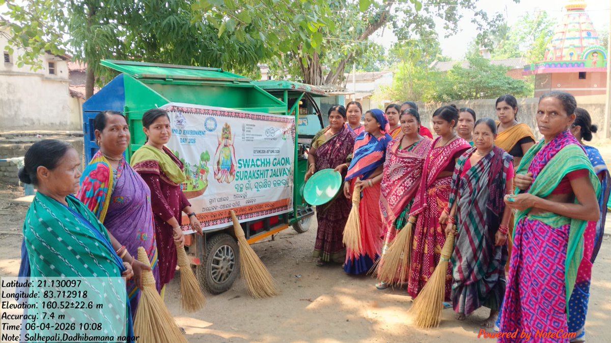 zpbaragada's tweet photo. Awareness, plantation, and mass cleanliness drives were conducted in various GPs of Bheden Block on the occasion of WED-2026 under the SGSJ Campaign.  #SGSJ #WED2026 #MissionLiFe #SBMG #SWMRules2026 #MoPR @PRDeptOdisha @IPR_Odisha @MoJSDDWS @swachhbharat @DMBargarh @sbmodisha https://t.co/xvJPrMiLNh