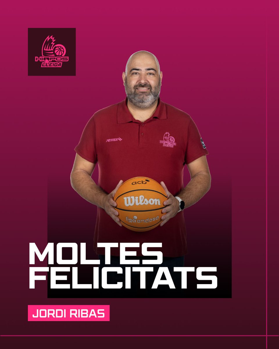 flleida's tweet photo. 4 de juny ben marcat al calendari ‼️ PER MOLTS ANYS @CoachJRibas 🎂

#LigaEndesa #Lleida https://t.co/33kgkuag16