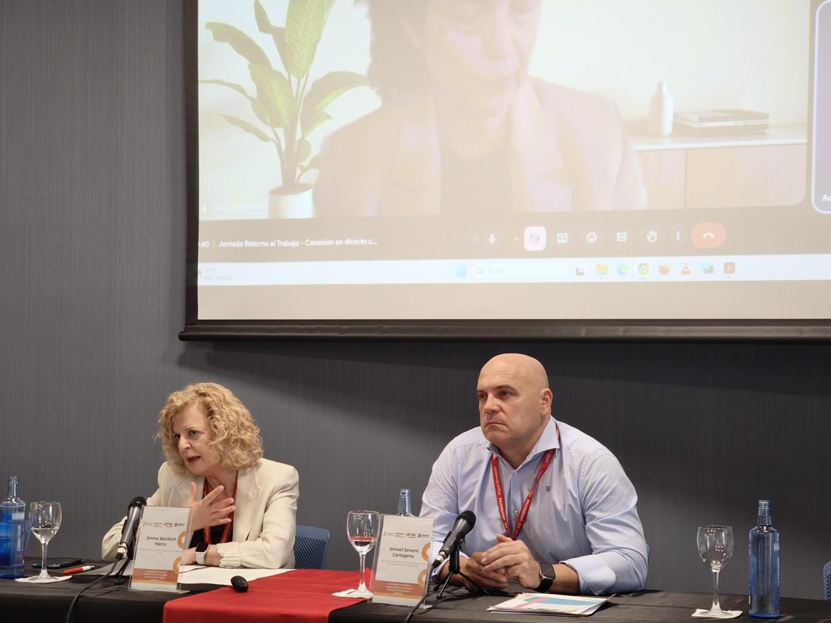 UGTPV's tweet photo. 🔄 Arrancan la VI Jornadas  Retorno al Trabajo Efectivo y Saludable tras Baja x Incapacidad Temporal

🎯Objetivo; analizar y proponer mejoraras para la reincorporación que requieren coordinación de empresas, serv de prevención, admon pública, sist sanitario y Seg Social https://t.co/473VbaXVx0